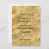 Gouden glitter confetti sparkle bruiloft kaart (Voorkant)
