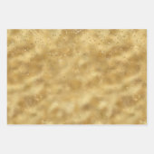 Gouden glitter confetti sparkle Lock Inpakpapier Vel (Voorkant 3)