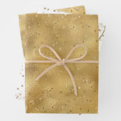 Gouden glitter confetti sparkle Lock Inpakpapier Vel (In situ)