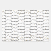 Gouden glitter confetti sprankeling Gepersonalisee Inpakpapier Vel (Voorkant)