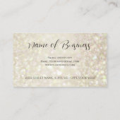 Gouden Glitter Cosmetoloog Elegante Shimmer Make-u Visitekaartje (Achterkant)