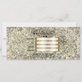 Gouden Glitter Crackle Modern Chic Cadeaubon (Achterkant)