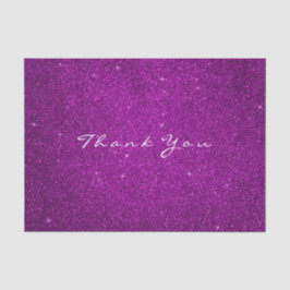 Gouden Glitter Dank u Fuchsia Roze Rose Tissuepapier