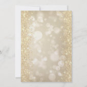 Gouden Glitter Diamanten Bokeh 60e Verjaardag Kaart (Achterkant)