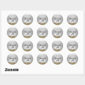 Gouden Glitter & Diamanten Tiara Sweet 16 Sticker (Vel)