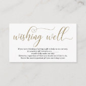 Gouden Glitter die Goed voor Huwelijksuitnodiging  Informatiekaartje (Voorkant)