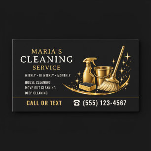 Gouden Glitter Dienst Schoonmaakservice  Visitekaartje
