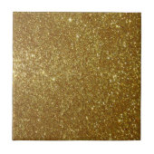 Gouden Glitter Digitale Print Tegeltje (Voorkant)