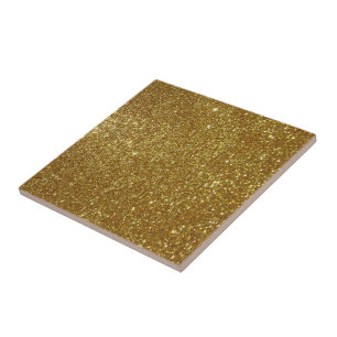 Gouden Glitter Digitale Print Tegeltje
