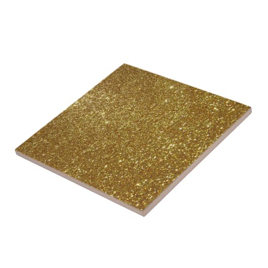 Gouden Glitter Digitale Print Tegeltje (Zijkant)