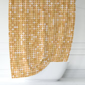 Gouden Glitter Disco Ball Douchegordijn