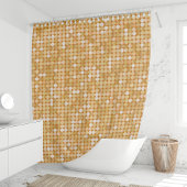Gouden Glitter Disco Ball Douchegordijn