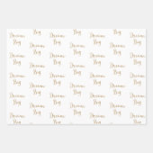 Gouden Glitter Dream Shine Sparkle Inpakpapier Vel (Voorkant 2)