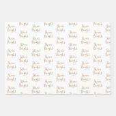 Gouden Glitter Dream Shine Sparkle Inpakpapier Vel (Voorkant)