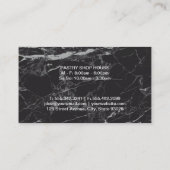 Gouden Glitter Drip | gebakje | rolpen Visitekaartje (Achterkant)