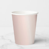 Gouden Glitter Drips Ballonnen Roos Goud Sweet 16 Papieren Bekers (Achterkant)