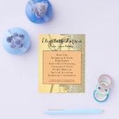 Gouden Glitter Drips Haar Stylist Salon Haar Salon Flyer (Enkel)