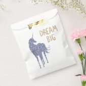 Gouden Glitter Droom Grote Eenhoorn Bedankzakje (Gezegeld)