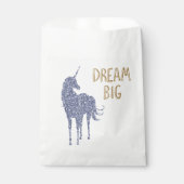 Gouden Glitter Droom Grote Eenhoorn Bedankzakje (Voorkant)