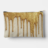 Gouden Glitter Drup Luxe Glinsterende Deeltjes Etui (Achterkant)