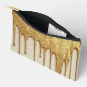 Gouden Glitter Drup Luxe Glinsterende Deeltjes Etui (Open)