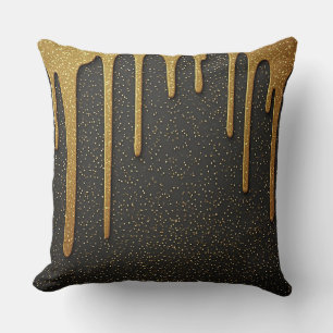 Gouden Glitter Drup Luxe Glinsterende Deeltjes Kussen