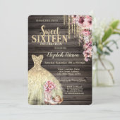 Gouden Glitter Druppels, Kledingschoenen Pet Hout  Kaart (Staand voorkant)