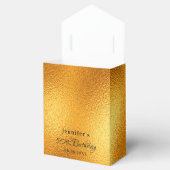Gouden glitter druppelt elegante verjaardag bedankdoosjes (Geopend)