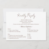 Gouden Glitter Dubbele Verjaardagsfeest met RSVP Kaart (Achterkant)