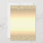 Gouden Glitter Dust Border Dress 60e Verjaardag Kaart (Achterkant)