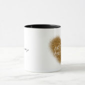 Gouden glitter EAT CLEAN TRAIN DIRTY Hart Mok (Midden)