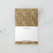 Gouden Glitter & Edelsteen Bedankkaart (Binnen)