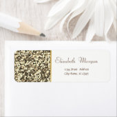 Gouden glitter,  Eenvoudig, Wit Etiket (Insitu)