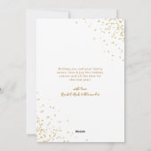Gouden Glitter Elegant 3 Multi Photo Christmas Feestdagenkaart (Achterkant)
