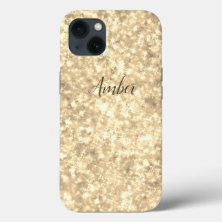 Gouden Glitter Elegant Persoonlijk Case-Mate iPhone Case