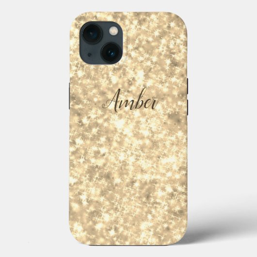 Gouden Glitter Elegant Persoonlijk Case-Mate iPhone Case (Achterkant)