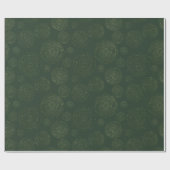 Gouden Glitter Elegante Groene Abstracte Vakantie Cadeaupapier (Vlak)