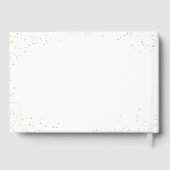 Gouden Glitter Elegante Jurk Bruidsbezoek Gastenboek (Achterkant)