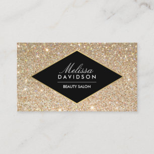 Gouden Glitter en Glamour Beauty Visitekaartje