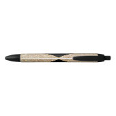 Gouden Glitter en Glamour Gepersonaliseerde Pen (Achterkant)