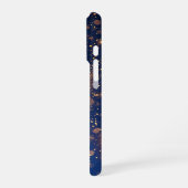 Gouden Glitter en Glitters iPhone Hoesje (Linkerkant)