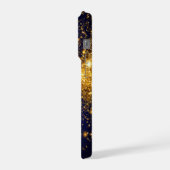 Gouden Glitter en Glitters iPhone Hoesje (Linkerkant)