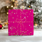 Gouden Glitter en Hot Pink Inpakpapier Vel