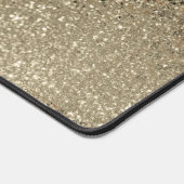 Gouden Glitter en Luipaard Patroon - Personalisere Bureaumat (Hoek)