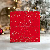 Gouden Glitter en Rood Inpakpapier Vel