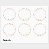 Gouden Glitter en Roze Sprinkle Label (Vel)