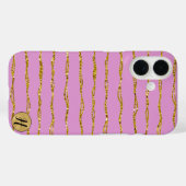Gouden Glitter en Roze Telefoonhoes Case-Mate iPhone Case (Achterkant (horizontaal))