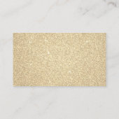 Gouden Glitter en Sparkle Eenvoudige Zaken Informatiekaartje (Achterkant)