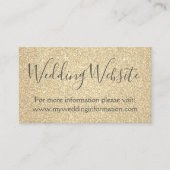 Gouden Glitter en Sparkle Eenvoudige Zaken Informatiekaartje (Voorkant)