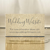 Gouden Glitter en Sparkle Eenvoudige Zaken Informatiekaartje